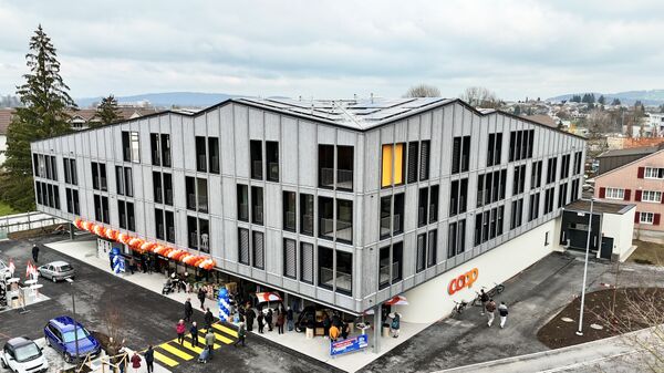 Newsbild für Neues Zentrum für Sirnach: nachhaltige Liegenschaft mit aussergewöhnlicher Architektur